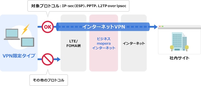 VPN限定タイプ サービスイメージ
