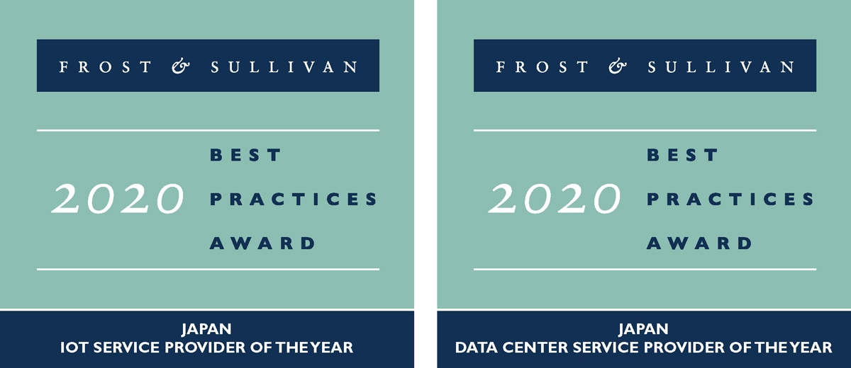 2020 Japan IoT Service Provider of the Year and 2020 Japan Data Center Service Provider of the Year