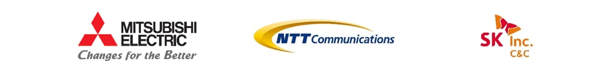 三菱電機株式会社,NTTコミュニケーションズ株式会社,SK Inc. C&C 三菱電機株式会社,NTTコミュニケーションズ株式会社,SK Inc. C&C