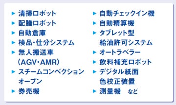 中小企業省力化投資補助金の補助対象となる製品のカテゴリ