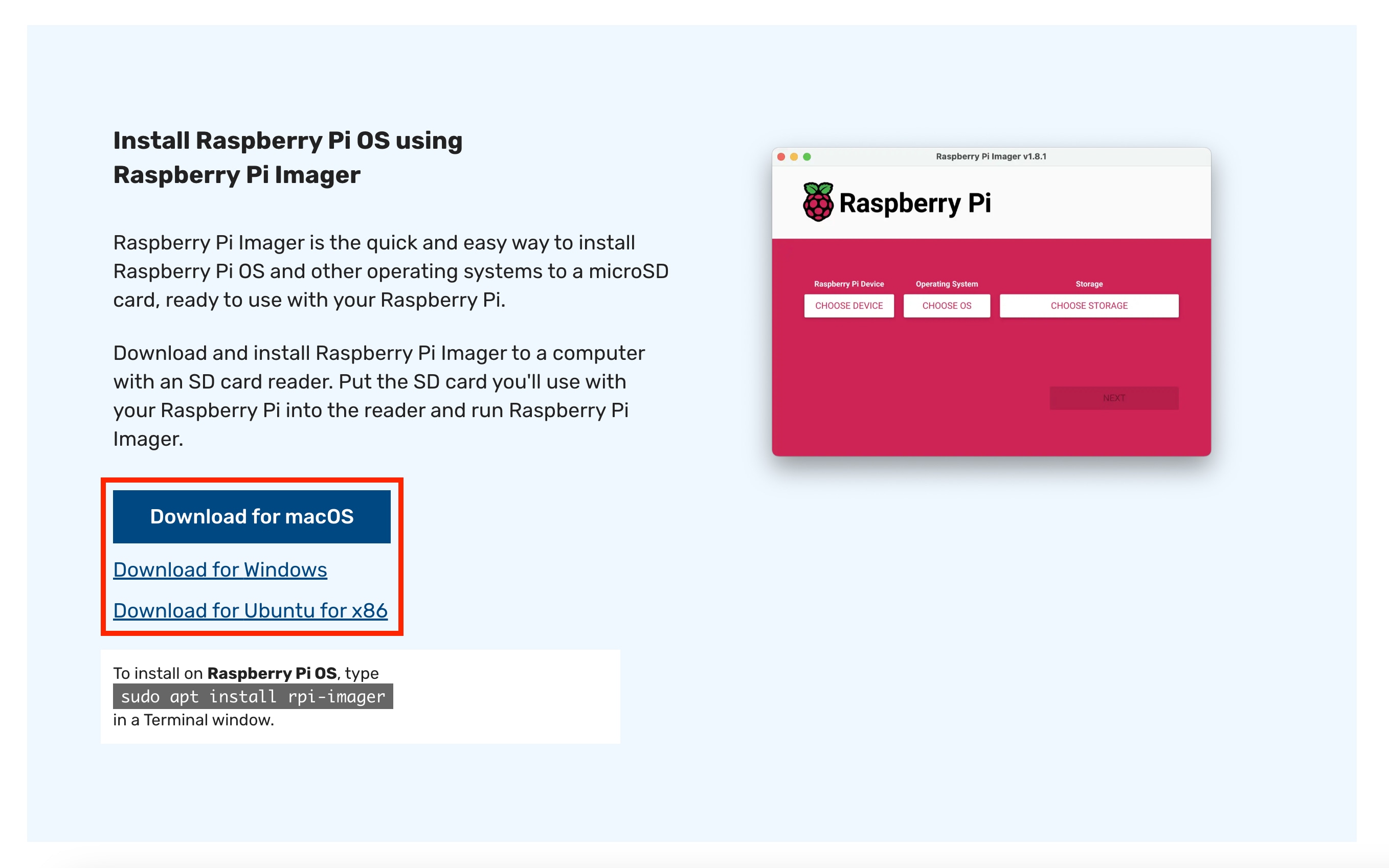 Raspberry Pi Imager