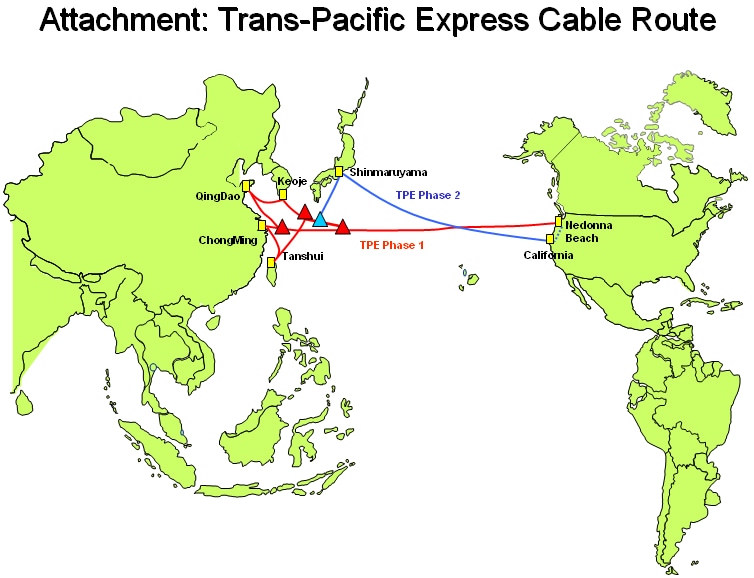 Attachment: Trans-Pacific Express Cable Route